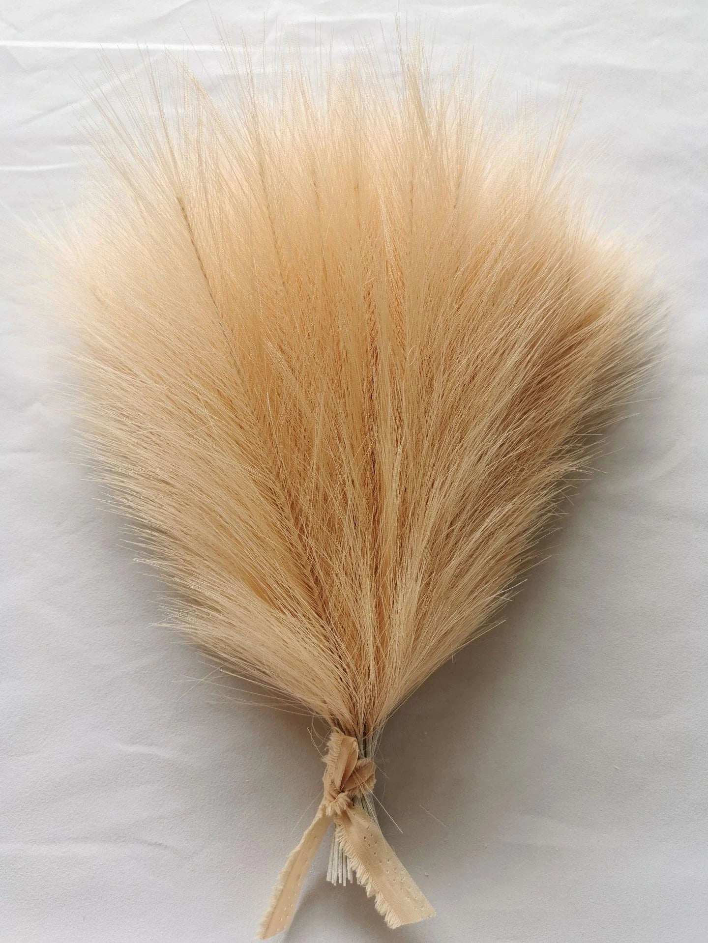 Artificial Brown Pampas Grass Fake Flowers Silk Reed Simulated Feather Wedding Decoration Bouquet Home Decor Floral Arrange DIY