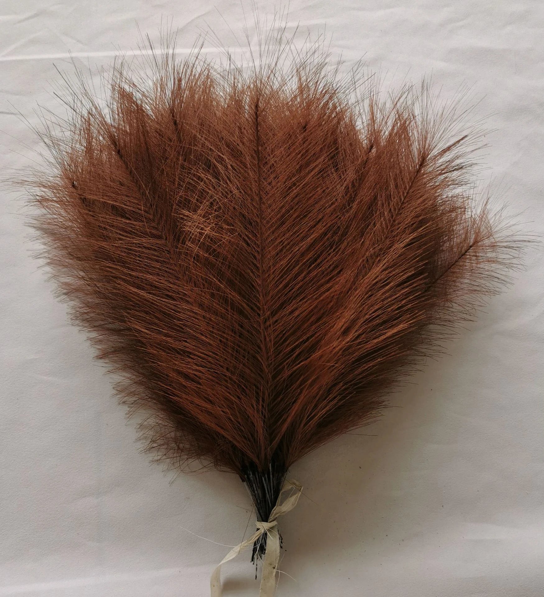 Artificial Brown Pampas Grass Fake Flowers Silk Reed Simulated Feather Wedding Decoration Bouquet Home Decor Floral Arrange DIY