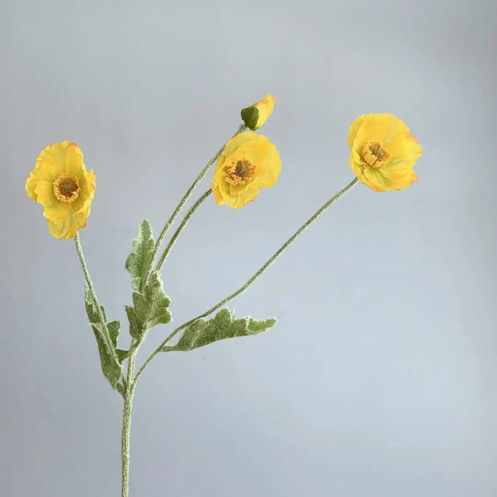4 Head Artificial Flowers Bouquet Poppy Fake Flowers For Home Decor Garden Party Wedding Decoration Diy Accessories