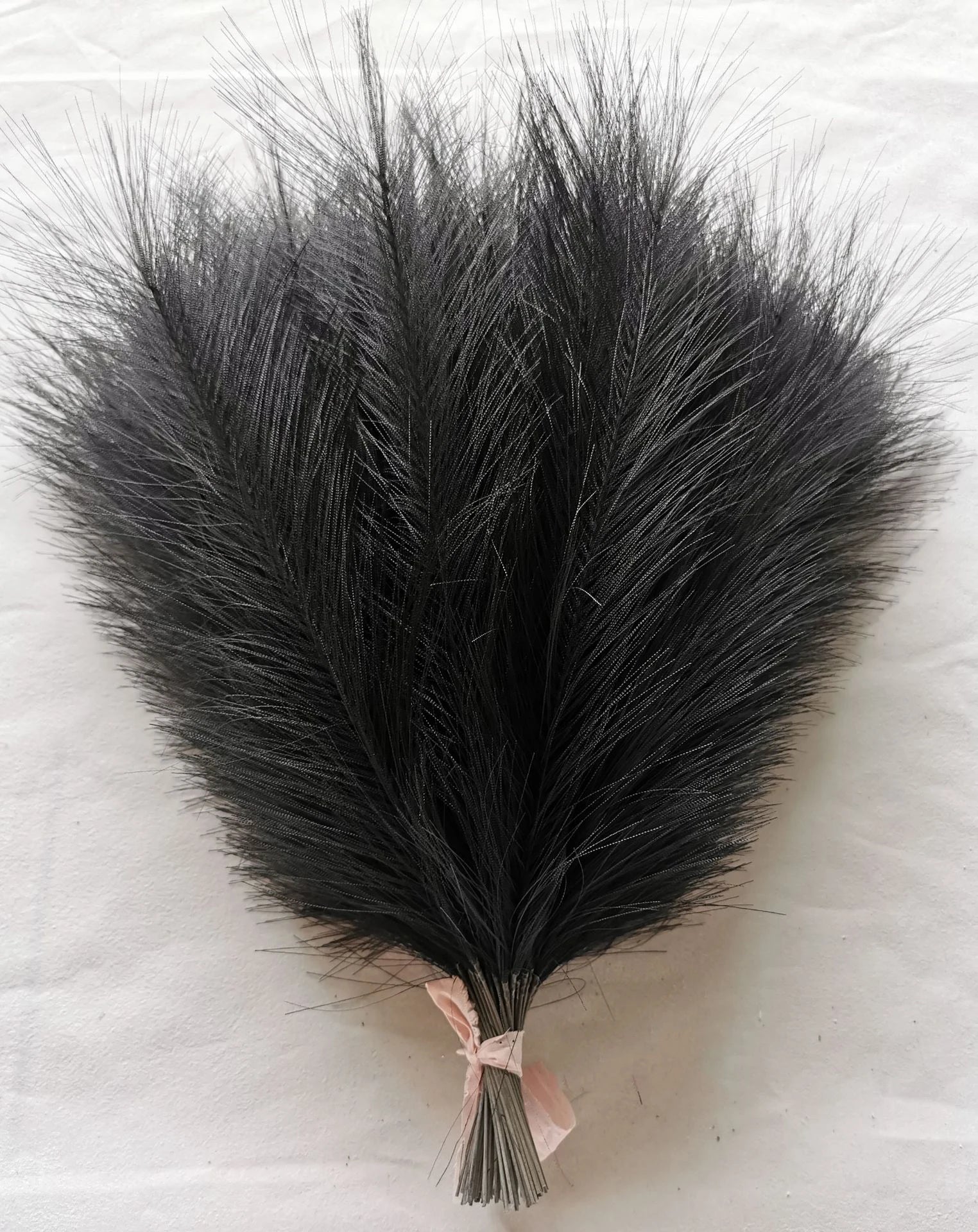 Artificial Brown Pampas Grass Fake Flowers Silk Reed Simulated Feather Wedding Decoration Bouquet Home Decor Floral Arrange DIY